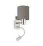 Eglo Vägglampa Pasteri Stål Satin Nickel 40 | IP20 - Inkl. Spot och Exkl. 1x E27