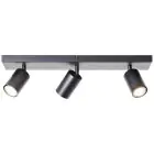 Brilliant Jello Taklampa Metall Matt Svart 13.5W 1035lm - 830 Varm Vit | Inkl. 3x GU10