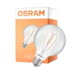 Osram Vintage 1906 LED E27 Globe Filament Klar 7.2W 806lm - 927 Extra Varm Vit | Bästa Färgåtergivning - Dimbar - Ersättare 60W